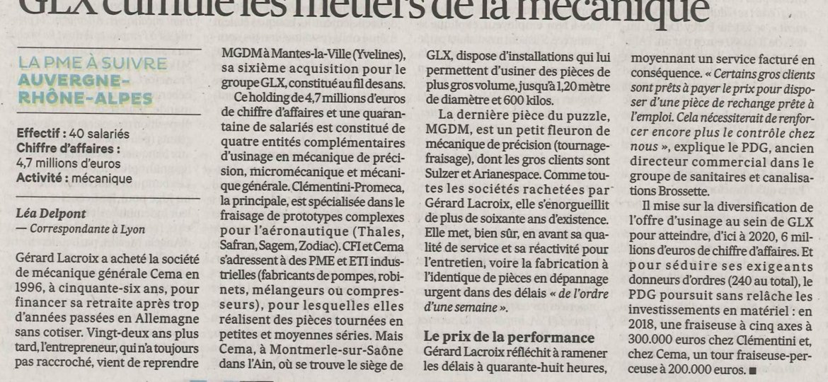 article de presse Les Echos
