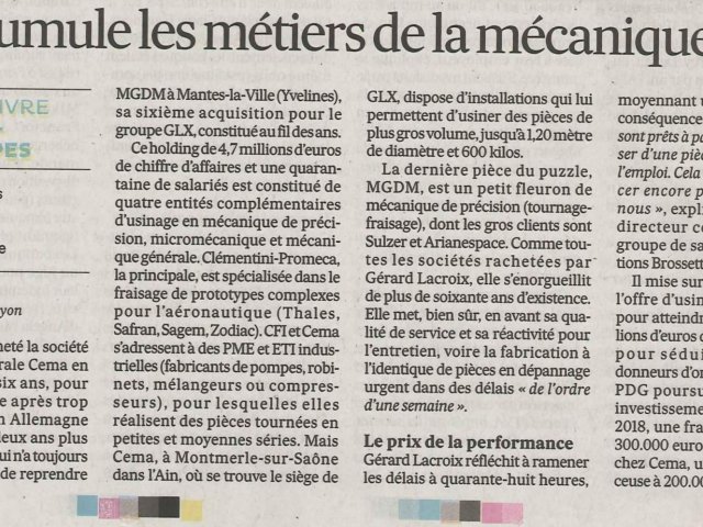 article de presse Les Echos